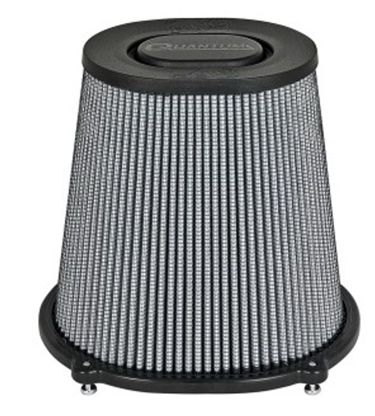 aFe Quantum Pro DRY S Air Filter Flat Top - 5in Flange x 9in Height 21-90098
