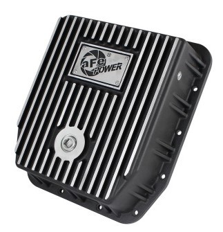 afe Transmission Pan (Black); Ford Trucks 94-08 AODE 46-70222