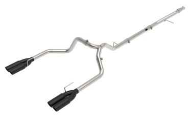 aFe Vulcan Series 3in 304SS DPF-Back 20-21 GM Trucks L6-3.0L (td) LM2 - Dual Black Tip 49-34130-B