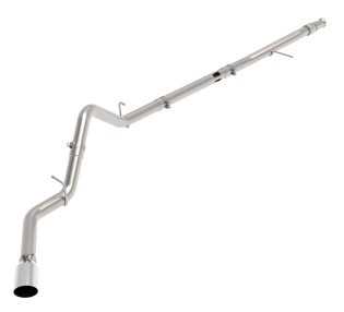 aFe Large Bore-HD 3in 409SS DPF-Back 20-21 GM Trucks L6-3.0L (td) LM2 - Polished Tip 49-44128-P