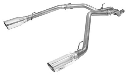 aFe MACHForce XP DPF-Back Exhaust 3in SS w/ 5in Polished Tips 2014 Dodge Ram 1500 V6 3.0L EcoDiesel 49-42045-P