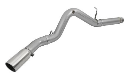 aFe LARGE Bore HD 5in Exhausts DPF-Back SS w/ Pol Tips 16-17 GM Diesel Truck V8-6.6L (td) LML/L5P 49-44081-P