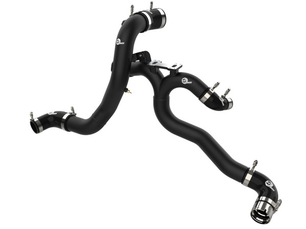 aFe 18-22 Kia/Genesis Singer/G70 V6-3.3L BladeRunner Alum Hot/Cold Charge Pipe Kit Black 46-20504-B