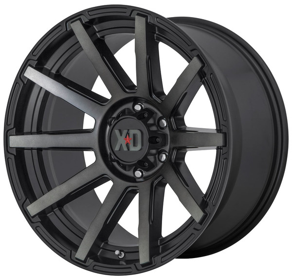 (Clearance - No Returns) 22x10 XD Series XD847 Outbreak Satin Black w/ Gray Tint 8x170 -18mm