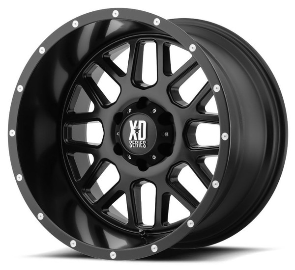 (Clearance - No Returns) 18x9 XD Series XD820 Grenade Satin Black 6x120 18mm