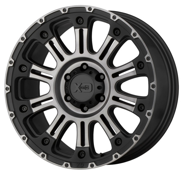 (Clearance - No Returns) 20x10 XD Series XD829 Hoss II Satin Black Machined w/ Gray Tint 8x6.5/165 -24mm