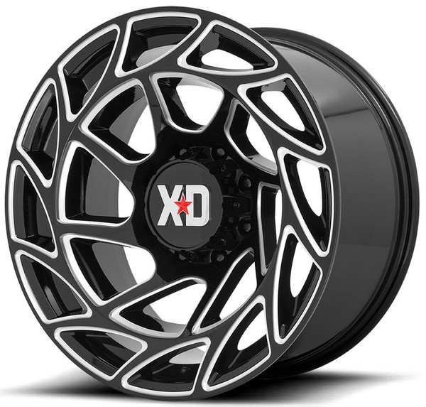(Clearance - No Returns) 20x9 XD Series XD860 Onslaught Gloss Black Milled 5x5/127 0mm