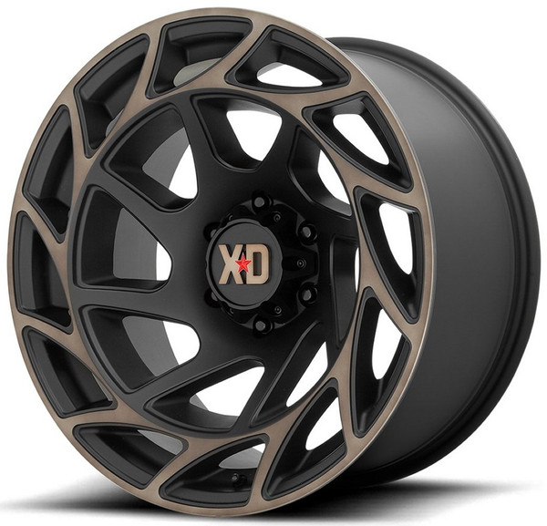 (Clearance - No Returns) 20x10 XD Series XD860 Onslaught Satin Black w/ Bronze Tint 8x6.5/165 -18mm