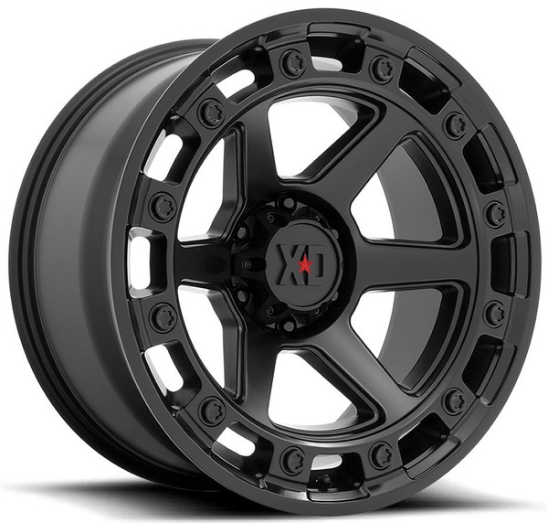 (Clearance - No Returns) 20x10 XD Series XD862 Raid Satin Black  6x135 -18mm