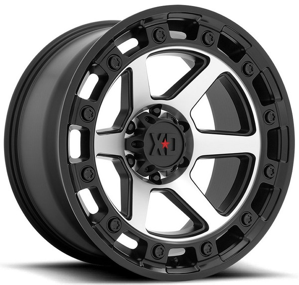 (Clearance - No Returns) 20x10 XD Series XD862 Raid Satin Black Machined 6x135 -18mm