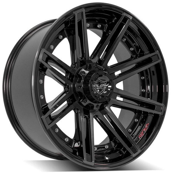 22x12 4Play Off-Road 4P08 Brushed Black (* May Require Trimming) 8x170 -44mm