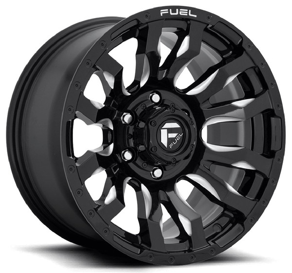20x10 Fuel Off-Road Blitz Gloss Black Milled D673 6x135 -18mm