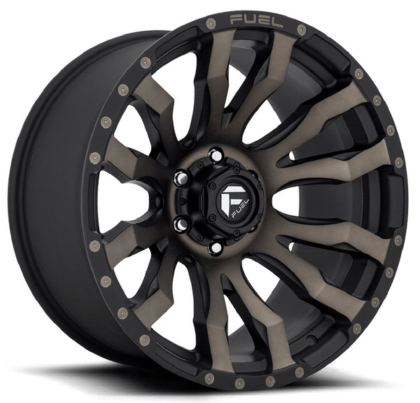 18x9 Fuel Off-Road Blitz Matte Black Machined w/ Double Dark Tint D674 5x5/127 -12mm