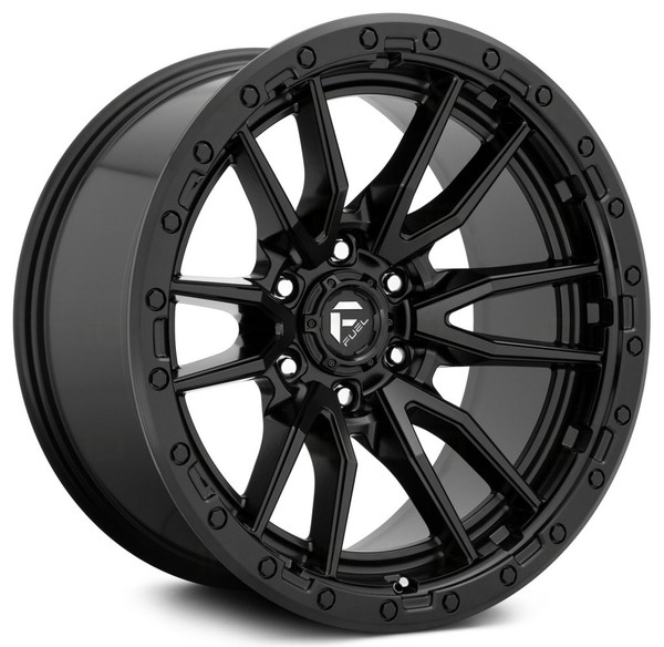20x9 Fuel Off-Road Rebel 6 Matte Black D679 (6 Lug) 6x5.5/139.7 20mm