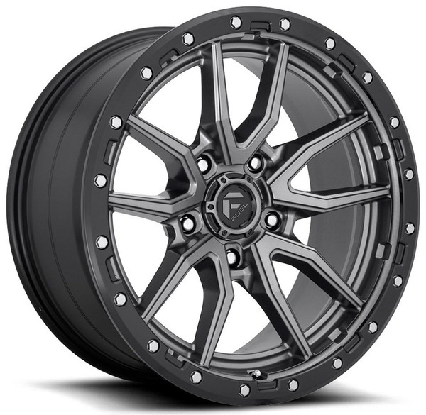 18x9 Fuel Off-Road Rebel 5 Anthracite w/ Black Lip D680 (5 Lug) 5x5/127 1mm