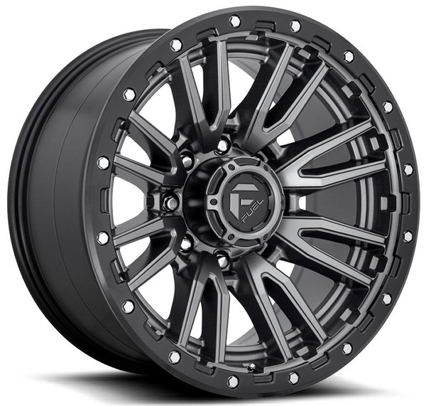22x12 Fuel Off-Road Rebel 8 Anthracite w/ Black Lip D680 (8 Lug) (* May Require Trimming) 8x170 -44mm
