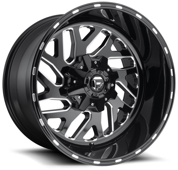 22X10 Fuel Off-Road Triton Black Milled D581 5x4.5/114.3 5x5/127 -18mm