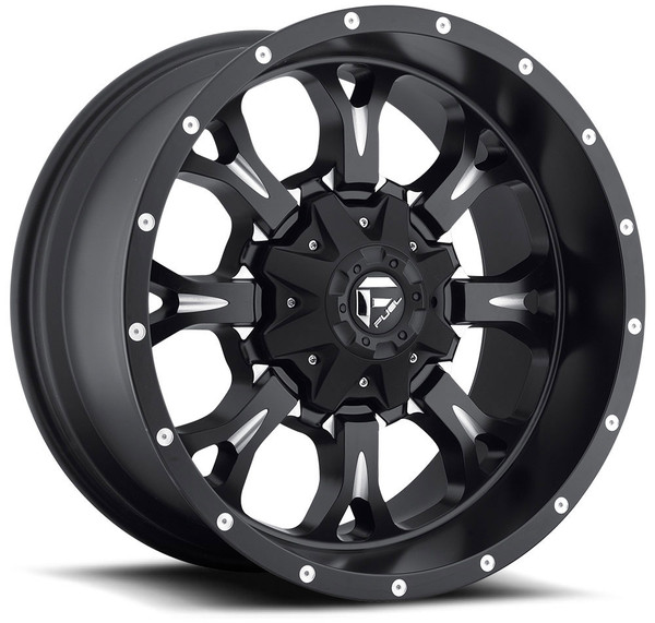 17x9 Fuel Off-Road Krank Black Milled D517 6x135 6x5.5/139.7 1mm