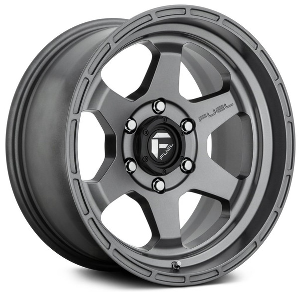 (Clearance - No Returns) 18x9 Fuel Off-Road Shok Matte Gunmetal D665 6x5.5/139.7 -12mm