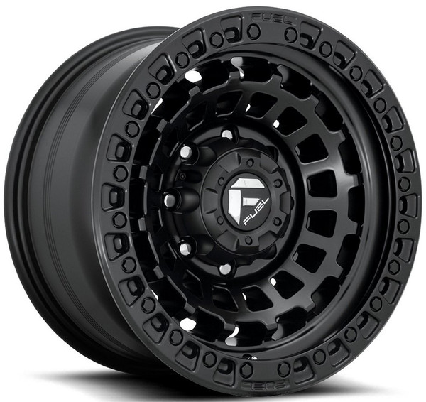 17x9 Fuel Off-Road Zephyr Matte Black D633 (Truck) 8x6.5/165 -12mm