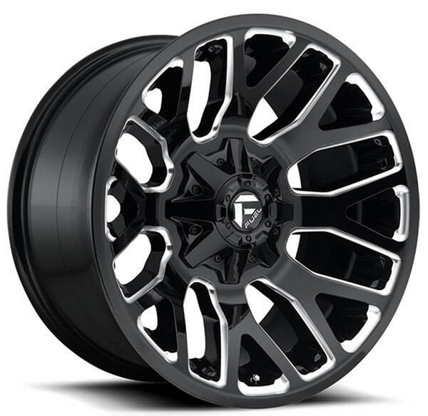20x9 Fuel Off-Road Warrior Gloss Black & Milled D623 6x135 6x5.5/139.7 1mm