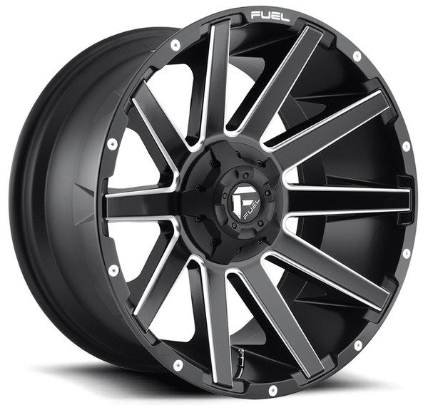 (Clearance - No Returns) 20x9 Fuel Off-Road Contra Matte Black Milled D616 5x5/127 5x5.5/139.7 20mm