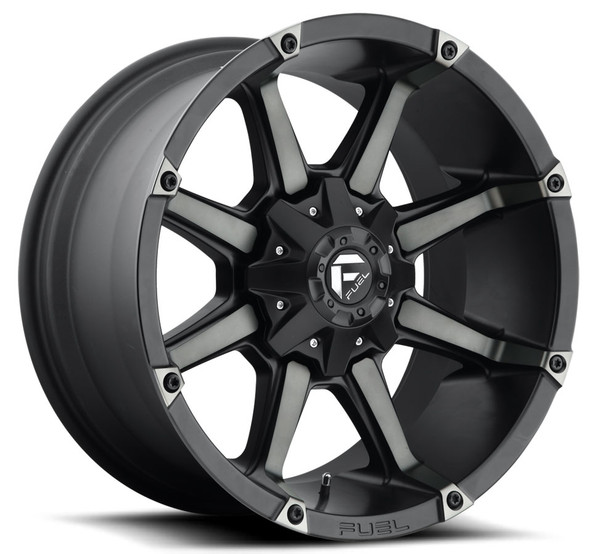 20x10 Fuel Off-Road Coupler Black Machined w/ Dark Tint D556 5x4.5/114.3 5x5/127 -12mm