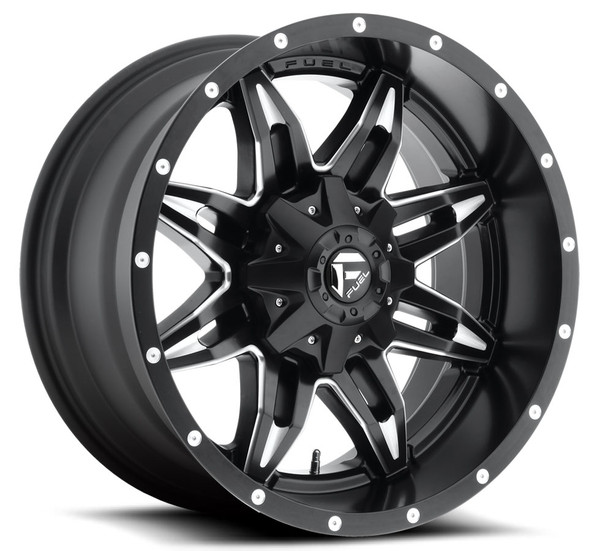 18x9 Fuel Off-Road Lethal Matte Black Milled D567 6x135 6x5.5/139.7 20mm