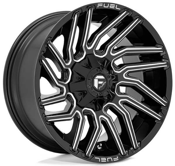 20x10 Fuel Off-Road Typhoon Gloss Black Milled D773 8x6.5/165 -18mm