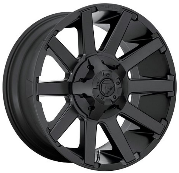 20x9 Fuel Off-Road Contra Satin Black D437 8x6.5/165 20mm