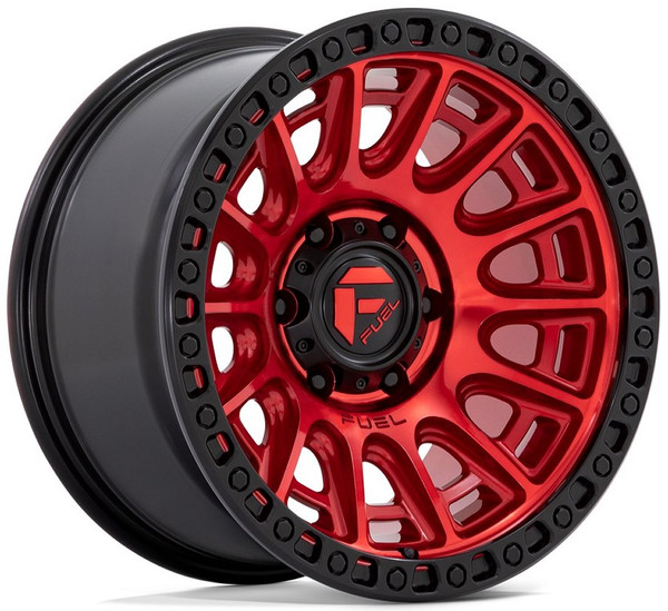 17x9 Fuel Off-Road Cycle Candy Red w/ Black Ring D834 6x5.5/139.7 -12mm