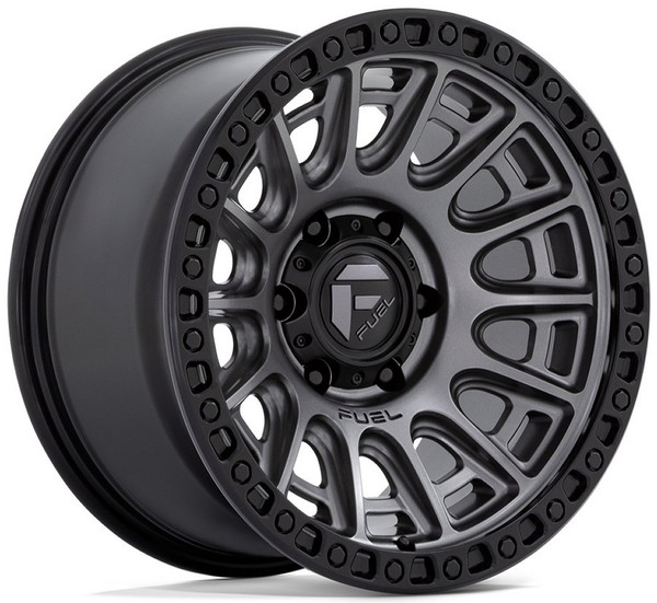 17x9 Fuel Off-Road Cycle Matte Gunmetal w/ Black Ring D835 6x5.5/139.7 1mm