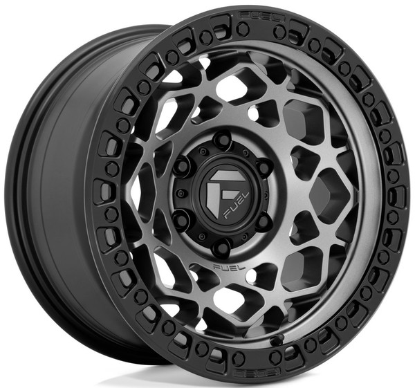 17x9 Fuel Off-Road Unit Gunmetal w/ Matte Black Ring D784 5x5/127 1mm