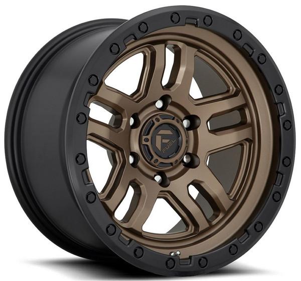 (Clearance - No Returns) 20x9 Fuel Off-Road Ammo Bronze w/ Black Ring D702 6x135 1mm