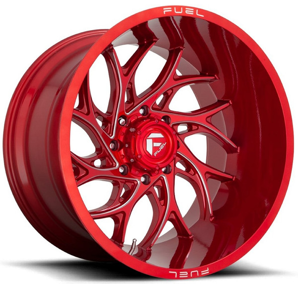 (Clearance - No Returns) 26x14 Fuel Off-Road Runner Candy Red Milled D742 (* May Require Trimming) 6x5.5/139.7 -75mm