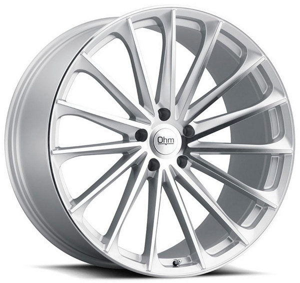 (Clearance - No Returns) 22x11 Ohm Proton Silver w/ Mirror Face (Rotary Forged) 5x120 30mm