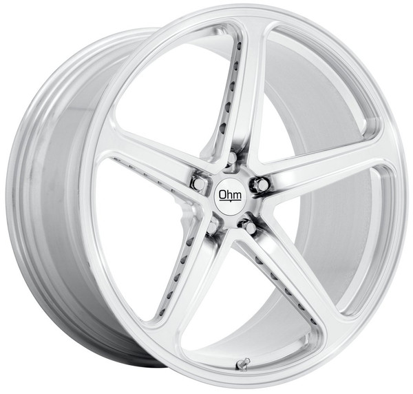 (Clearance - No Returns) 21x10 Ohm AMP Forged Silver Machined (Forged MonoBlock) 5x120 30mm