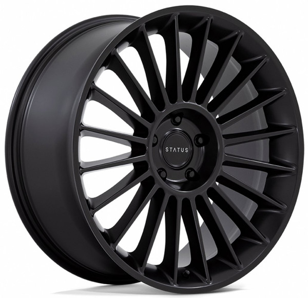 (Clearance - No Returns) 24x10 Status Venti Matte Black 6x5.5/139.7 30mm