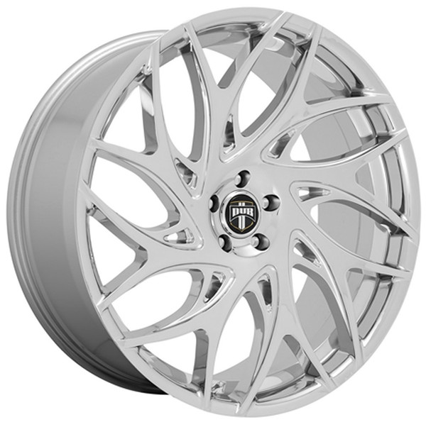 (Clearance - No Returns) 24x10 DUB GOAT Chrome S258 6x5.5/139.7 25mm