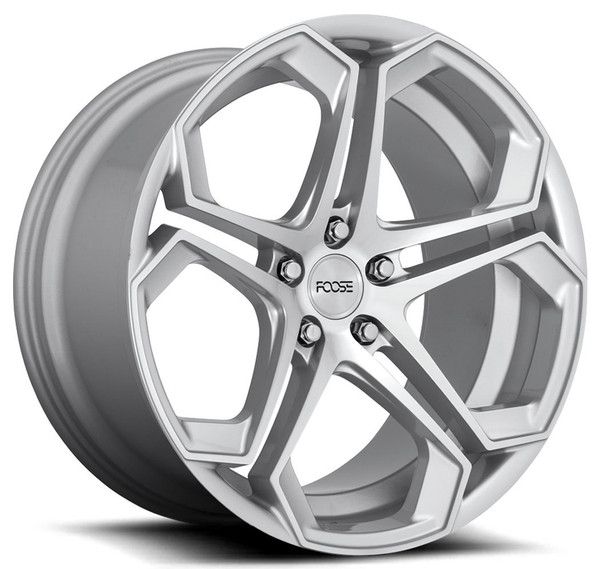 (Clearance - No Returns) 20x10.5 Foose Impala Silver Machined F170 5x4.5/114.3 40mm