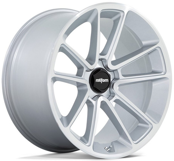 (Clearance - No Returns) 21x10.5 Rotiform BTL Gloss Silver Machined R192 5x112 30mm