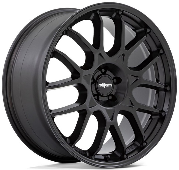 (Clearance - No Returns) 22x12 Rotiform ZWS Matte Black R195 5x112 35mm