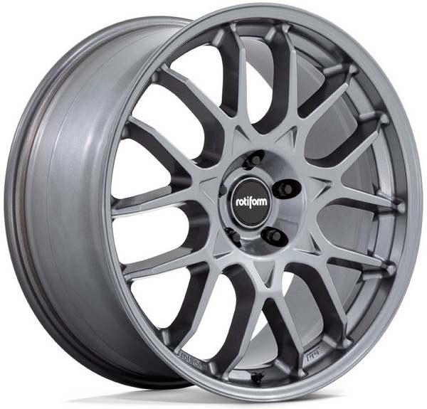 (Clearance - No Returns) 22x12 Rotiform ZWS Gloss Anthracite R196 5x130 55mm