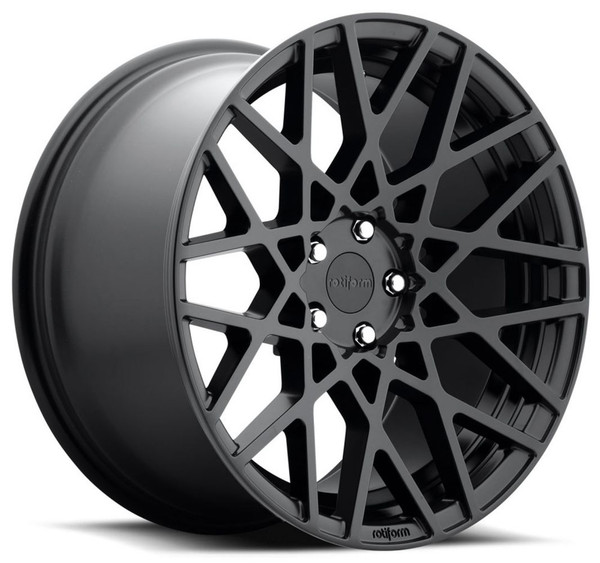 19x8.5 Rotiform BLQ All Matte Black R112 5x112 45mm