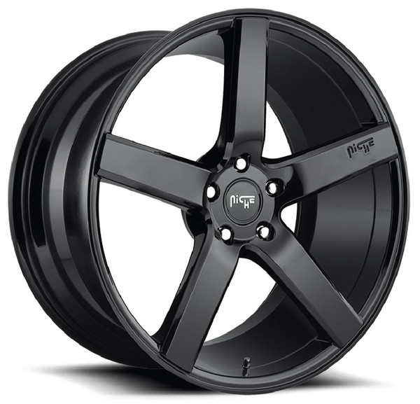 22x10 Niche Milan Gloss Black M188 (SUV) 5x5/127 35mm