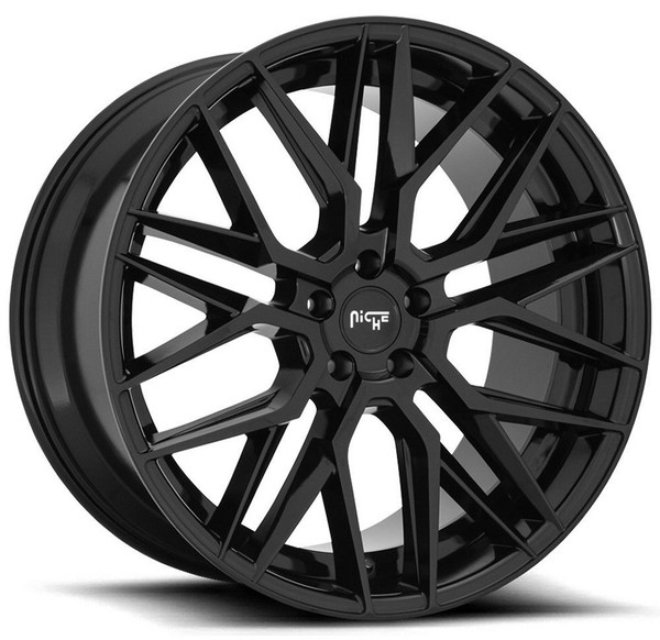 18x8 Niche Gamma Gloss Black M224 5x120 40mm