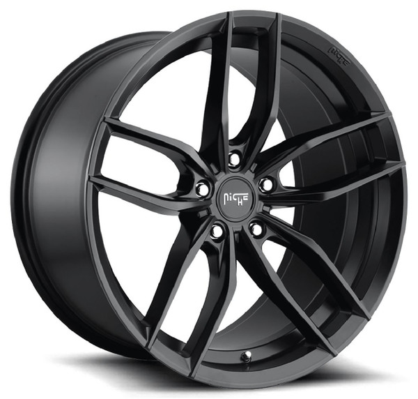 22x9 Niche Vosso Satin Black M203 5x4.25/108 38mm