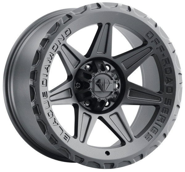 18x9 Blaque Diamond Off-Road BD-O102 Matte Textured Black (Flow Forged) 5x5/127 5x5.5/139.7 1mm