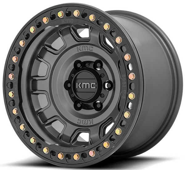 17x9 KMC KM236 Tank Beadlock Anthracite (True Beadlock) 8x170 -38mm