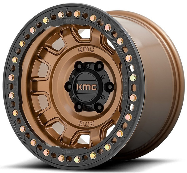 17x9 KMC KM236 Tank Beadlock Matte Bronze (True Beadlock) 6x5.5/139.7 -38mm